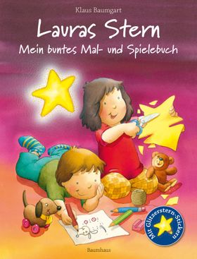 Lauras Stern - Mein buntes Mal- und Spielebuch Mit Glitzerstern-Stickern