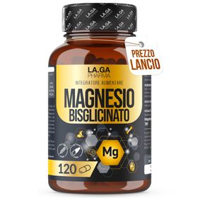 MAGNESIUMBISGLYCINAT (Bis zu 4 Monate Vorrat), Magnesium Komplex 120 Kapseln mit Vitamin B1, B5 & B6