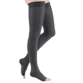 mediven comfort CCL2 AG Kompressionsstrümpfe kurz (62-71 cm) o. Fußpitze Noppenhaftband