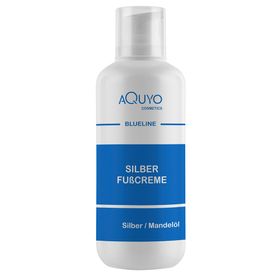 Blueline Silber Fusscreme für trockene, empfindliche und rissige Füße | Fußcreme mit Microsilber