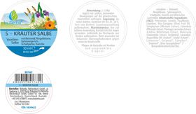 Bioherba 5-Kräutersalbe Universelle Hautpflege