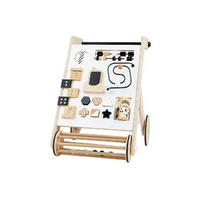 BIECO Lauflernwagen Holz Black&White