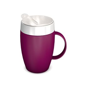 ORNAMIN Becher mit Trink-Trick (kleiner Henkel) mit Schnabelaufsatz mit kleiner Öffnung