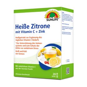 Sunlife Heiße Zitrone mit Vitamin C + Zink