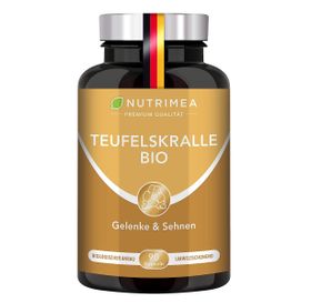 Nutrimea Teufelskralle Kapseln BIO | Reine Afrikanische Teufelskrallenwurzel OHNE Zusätze