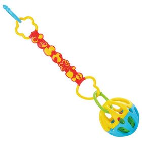 Playgo, Rassel-Spielball mit Befestigungsclip, 11,5x27cm, 1513