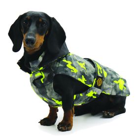 Fashion Dog Hunde-Steppmantel speziell für Dackel - Camouflage - 36 cm