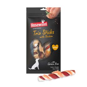 Rosewood Trio Sticks Hundesnack fur mittlere Hunde