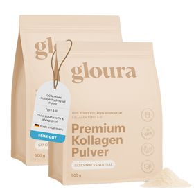 Gloura® Premium Kollagen Hydrolysat Pulver (Typ 1 & 3) - Geschmacksneutral