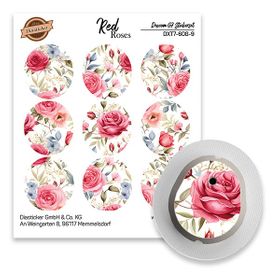 Diasticker® Dexcom G7 Stickerset "Red Roses"