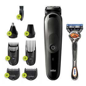 Braun - All-in-One Bartschneider und Haarschneidemaschine "MGK5260" in Schwarz/Grau