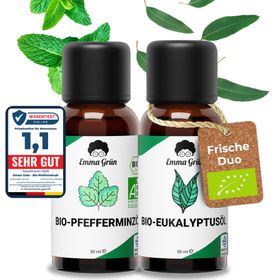 Emma Grün® Frische Duo mit Bio Pfefferminzöl & Eukalyptusöl