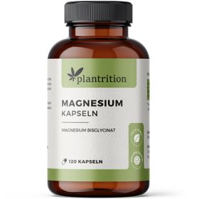 Magnesium Bisglycinat Hochdosiert - 120 Kapseln - Plantrition