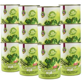 Schecker Nassfutter - 100% Gemüse PUR - grün - getreidefrei - kalorierenarm - Diätfutter