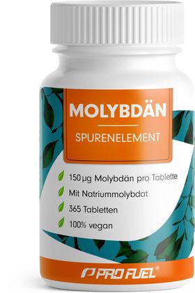 ProFuel - Molybdän Tabletten 365x mit 150 µg Molybdän aus hochwertigem Natriummolybdat