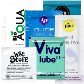 Kondomotheke® Gleitgel auf Wasserbasis SIXPACK - 6 Sachets zum Probieren