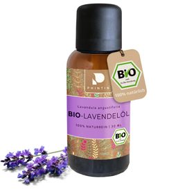 PHINTIN Bio Lavendelöl – 100 % naturrein, ätherisches Öl (Lebensmittelqualität)
