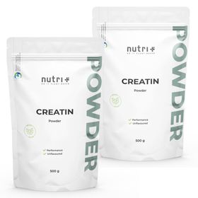nutri+ Creatin Monohydrat Pulver - 1kg Kreatin