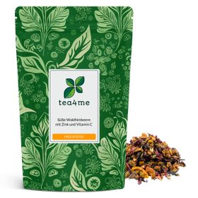 tea4me Süße Waldhimbeere Früchtetee mit Zink und Vitamin C