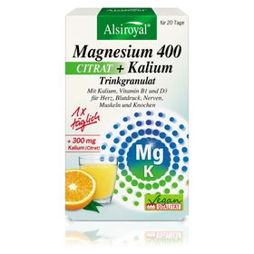 Alsiroyal Magnesium 400 CITRAT + Kalium Trinkgranulat