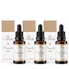 bedrop Vorteilsset: Bio Propolis Extrakt Tinktur mit Pipette 20% im 3er Set