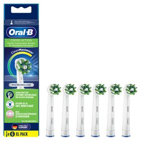 Oral-B - Aufsteckbürsten "CrossAction CleanMaximizer" in Weiß