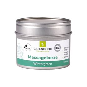 GREENDOOR Massagekerze  Wintergreen