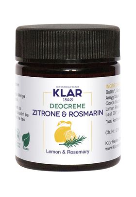 Deo Creme Zitrone & Rosmarin