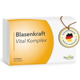 DocVital® Blasenkraft | Blase Tabletten mit Kürbiskern, Schachtelhalm, Leinsamen, Hopfen & Vitaminen