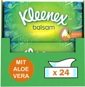 Kleenex Balsam Taschentücher Kosmetiktücher Aloe Vera & Calendula