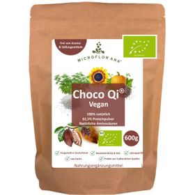 MICROFLORANA® - Bio Proteinpulver vegan - Inkl. Dosierhilfe - 30 mal Eiweiss-Shake - Choco Qi®
