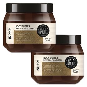 Hello Nature Body Butter Körpercreme mit Kokosnussöl Kaltgepresst BIO