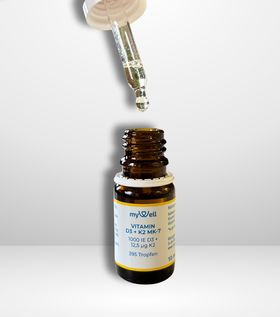 Vitamin D3 K2 Tropfen – 1.000 I.E. | MCT-Öl | 10 ml