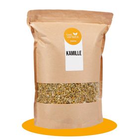 teeverliebt - Kamille loser Kräutertee Großpackung I Wohltuender Kamillentee ganze Blüten