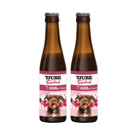 TJURE Hund - Sparpack Huhn mit Beeren 2 x 220 ml Flasche