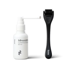 SONS Minoxidil 50mg/ml Lösung für Männer bei Haarausfall - Set mit Dermo Roller