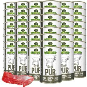 Schecker 100% Ziege PUR - Hunde Nassfutter - getreidefrei - glutenfrei - hypoallergen -sensitiv