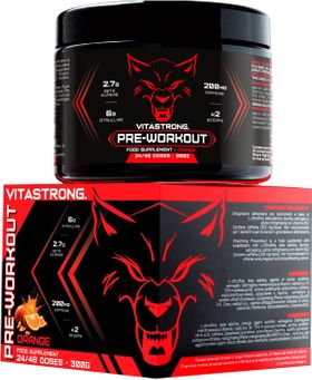 Vitastrong Preworkout, 300G, Orange Flavour