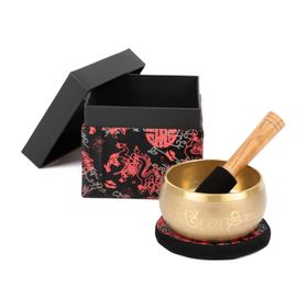 indische Klangschale mit BUDDHA Design in Geschenkbox