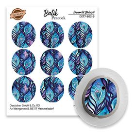 Diasticker® Dexcom G7 Stickerset "Batik Peacock"