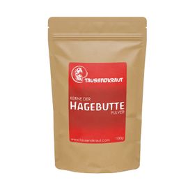 Tausendkraut Hagebutten Kerne Pulver