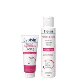 Evolsin® Ekzem & Neurodermitis Bundle (Creme & Lotion) - Mindert Juckreiz & beruhigt gereizte Haut