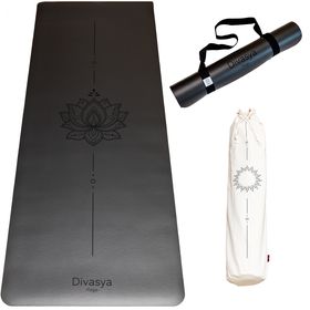 DIVASYA Yogamatte aus Eco-PU & Naturkautschuk
