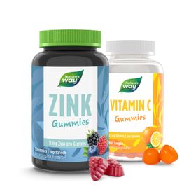 Vitamin C und Zink Set I 125 mg hochdosiertes Vitamin C I 22 mg hochdosiertes Zink I vegetarisch ...