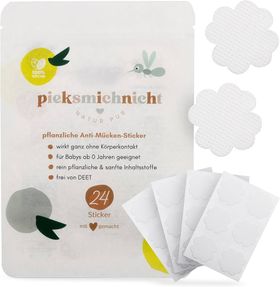 pieksmichnicht Pflanzliche Anti-Mücken-Sticker Pure Edition