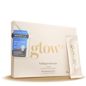 Glow25® Kollagen Intensiv [30 Sticks] – mit Tripeptiden, Vitamin C, Zink und Biotin