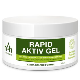 Extra Stark Bio Hanf Muskel & Gelenk Schmerzgel-Mit 16 Super Inhaltsstoffen wie Arnika,Menthol & CBD