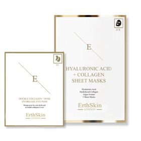 ErthSkin London Hyaluronsäure  und Kollagenmaske + Augenpads set
