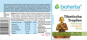 Halsspray Tibetische Tropfen mit Propolis Extrakt 50 ml PZN 17188723
