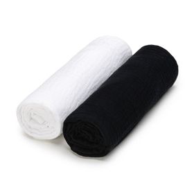 T-TOMI Musselin windeln Black + White